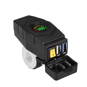 [Hot Item] B2b Supply Network Mirror Bar Installation Overloading Protection Universal High Power E-Bike USB Charger