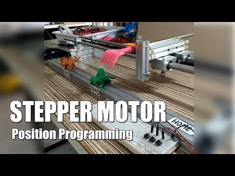 Stepper Motor Position Control with Pushbutton Switches Programming