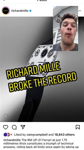 Richard Mille Sets New Record with Ferrari Collaboration