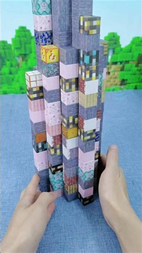 The 100th building constructed with magnetic blocks #blockbuilding #minecraftbuilding #blockbuild