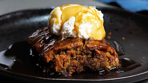 This sticky toffee pudding is the perfect way to round of a delicious meal with the family, if you’re looking for a Christmas pud then this is the one to try! It’s an extremely easy recipe which is perfectly spongey and rich in delicious flavours. Put some ice cream or cream on-top and away you go. Big Love, Henry & Ian x #bosh #vegan #veganmainstream | Bosh