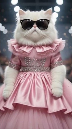 cat walk | Blue | runway l model |fashion | cat | catwalk | supermodel l ai