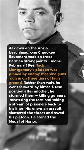 A Cherokee Lieutenant Took On Three German Positions Alone #short #history #ww2