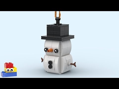 LEGO How to Build: Snowman BrickHeadz Ornament