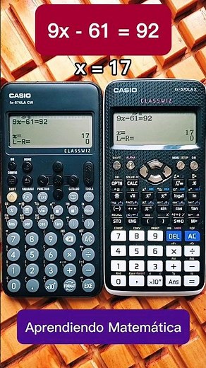 ECUACIONES con CALCULADORA CIENTÍFICA 😎 Casio fx-570 LAX y Casio fx-570 LA CW