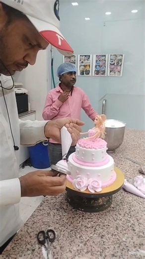 Beautiful Barbie Cake Design #shorts #cake #tranding #cake art