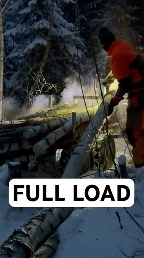 Winter Forestry with an ATV ❄️ Loading & Hauling Logs