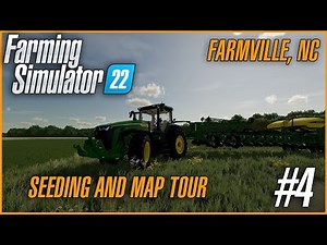 WORKING THE FIELDS AND MAP TOUR | Farmville, NC FS22 Ep3