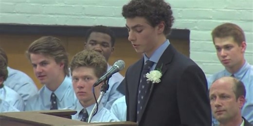 Luigi Mangione delivers 2016 valedictorian speech