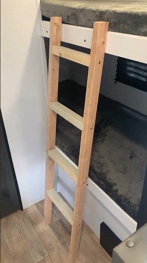 Making a bunk bed ladder for the RV. #keystonerv #bunkbeds #dyi