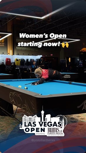6.1K views · 140 reactions | Las Vegas Women’s Open has just started!  2 TV tables live on youtube Pro Billiard TV | Predator Pro Billiard Series | Facebook