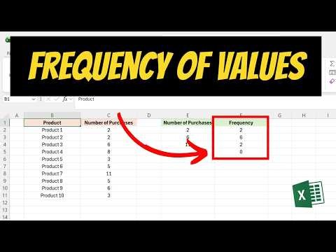 How To Find The Frequency Of Values In Excel
