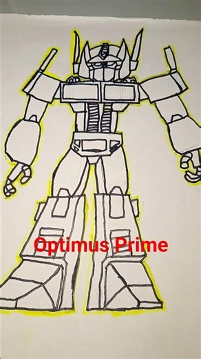 Optimus Prime drawing #shorts #transformer