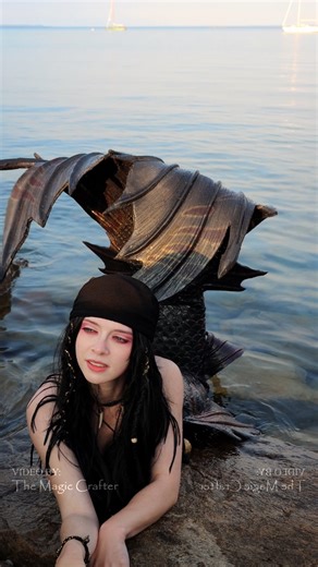 Follow the mermaid into the water 🧜🏻‍♀️ Let Mermaid Shadow take you on an adventure to find treasure in Northern Michigan. This is Mermaid Shadow, the belled pirate mermaid of The Magic Crafter. My Mermaid Shadow was inspired by my favorite ex-pirate, Gan Ning. She wears bells to honor her pirate idol! #mermaids #mermaid #mermaidshadow #professionalmermaid #pirate #themagiccrafter