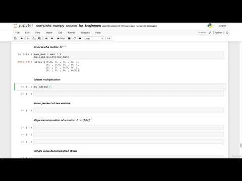 NumPy Tutorial - 13: Linear Algebra Operations & Matrix Computations
