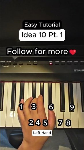 Idea 10 Part 1 piano tutorial #piano #pianotutorial #idea10
