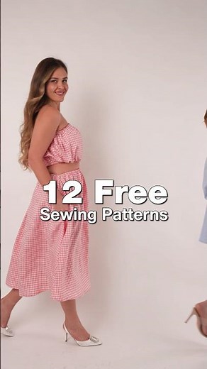 12 FREE Sewing Patterns for your Spring Wardrobe 🌸✨