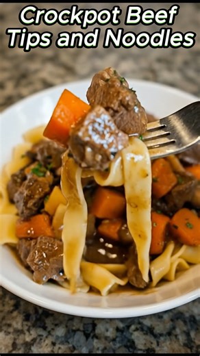 Crockpot Beef Tips and Noodles This is one of those recipes that makes the whole house smell amazing. My family always gets excited when they know this is what’s for dinner. It’s rich, tender, and totally perfect for chilly nights, lazy Sundays, or an easy meal after Thanksgiving or Christmas. Ingredients: 2 lbs beef stew meat or sirloin tips, cut into chunks 1 packet (1 oz) brown gravy mix 1 packet (1 oz) onion soup mix 1 can (10.5 oz) cream of mushroom soup 2 cups beef broth 1 tbsp Worcestersh