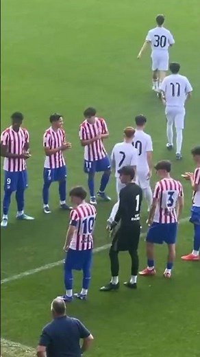 El PASILLO del ATLÉTICO de MADRID al REAL MADRID por la YOUTH LEAGUE