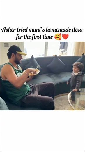 Asher tried nani’s homemade dosa for the first time 🥰❤️‪@triggeredinsaan‬ #liveinsaan #shorts