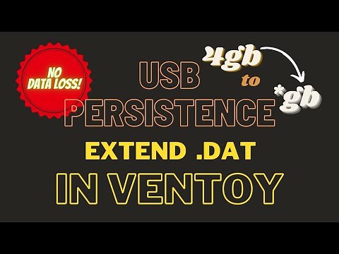 USB persistence extent in Ventoy: A friendly guide.