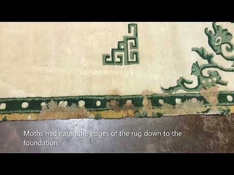 Moth Damaged Rug Repair | How the Professionals Fix Holes in a Rug