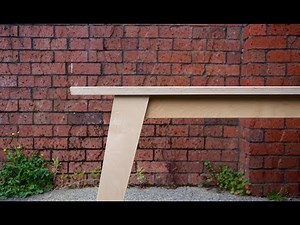 A Simple Modern Plywood Desk
