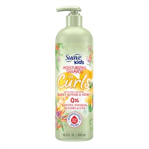 Suave Kids Naturals Moisturizing Curl Shampoo, Sweet Almond & Honey, 16.5 oz