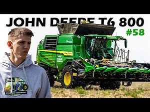 AGRO-Vlog #58, Jediný kombajn JOHN DEERE T6 800 na Slovensku, Mlátenie kukurice