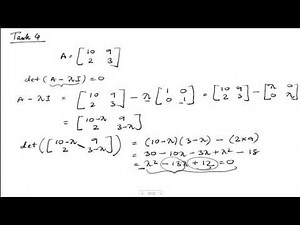 Eigenvalues and Eigenvectors | (2x2) Matrix | Numerical Mathematics