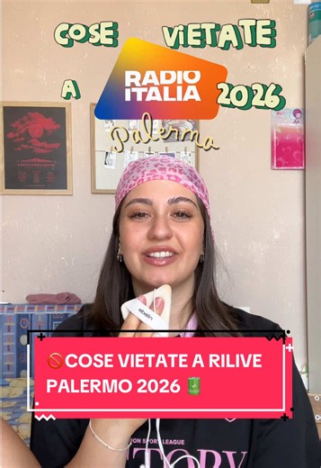 🚫 COSE VIETATE A RADIO ITALIA LIVE - PALERMO 2026: 📻 La lista ufficiale rilasciata da @Radio Italia ieri nelle storie. Parliamo anche di POWERBANK e ACQUA. 💧 @Notino IT #oyesil #rilive #radioitalia #radioitalialive #regolamento fy 🫯