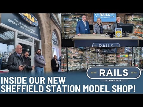 NEW Rails of Sheffield Station Shop Opened by Pete Waterman OBE and Jools Holland!