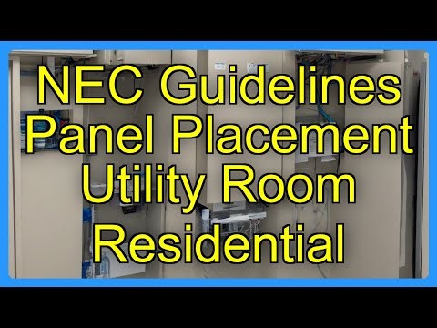 NEC Guidelines Panel Placement Utility Room Residential