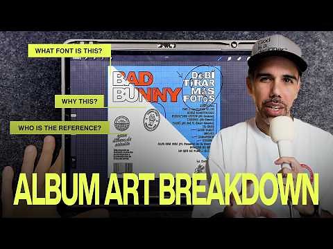 Bad Bunny 'DTMF' Album Cover Art Graphic Design Breakdown