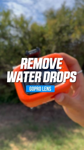 Noah Wallis | How to Remove Water Drops from GoPro Lens 💦 ⚠️ TRY AT YOUR OWN RISK ⚠️ This HACK is only for the GoPro Hero 10, 11, 12 which all have a... | Instagram