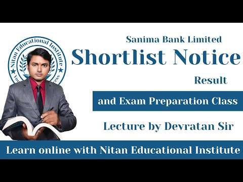 Sanima Bank Shortlist Notice Result | Exam Preparation Class by Devratan Sir
