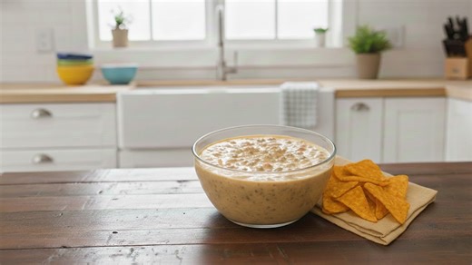How to make creamy bean dip with tortilla chips