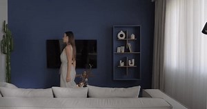 Modern Blue Living Room Interior Design Stock Footage Video (100% Royalty-free) 3505823873 | Shutterstock