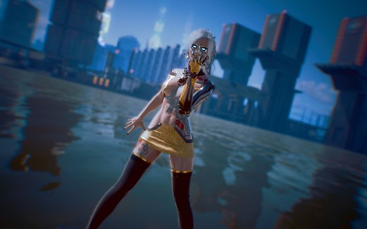 《赛博朋克2077》高多边形身体MOD 更平滑的身体，更逼真的细节