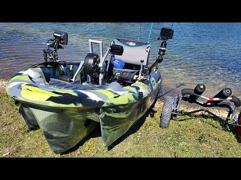 Big Fish 108 Pedal Drive Kayak by 3 Waters Kayaks LIVE BAIT Bass FISHING
