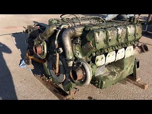 Mtu mb 838 cam 500 Leopard 1 Panzer Tank Motor Engine bergepanzer 2 10 Zylinder Kompressor