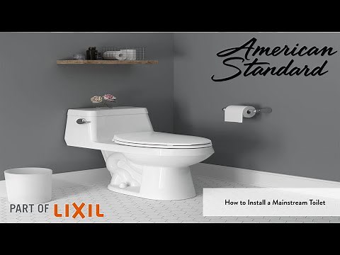 How to Install Your Mainstream One-Piece Toilet