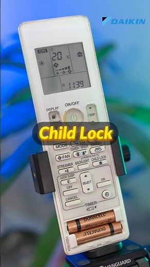 Daikin AC Remote Control Guide ❄ Child Lock ❄ #shorts #remotecontrol #airconditioner