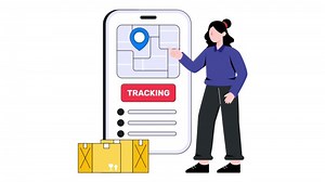 Logistic Tracking 2D Flat Animation