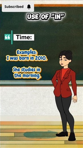 Uses of "In" in the English language