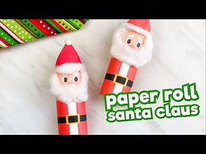 Toilet Paper Roll Santa Claus Craft For Kids