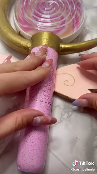 Transforming Broken Twice Lightsticks into Sailor Moon Wand DIY