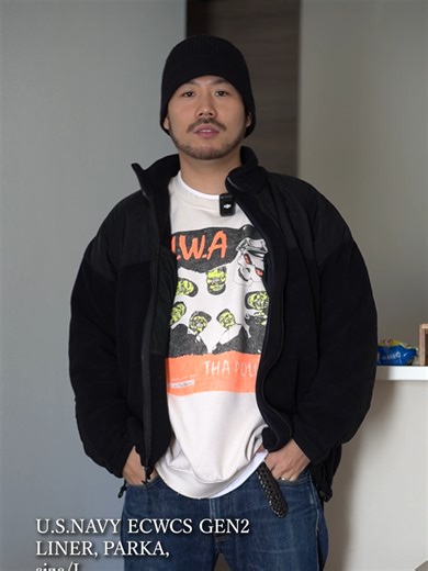 海軍軍ECWCS GEN2フリースジャケットが高機能すぎた。【サイズ感とコーデ】#ECWCS #Level3 #フリースジャケット