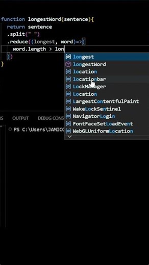 Linear Search using Reduce on Strings #coding #datastructuresandalgorithms #programming #javascript