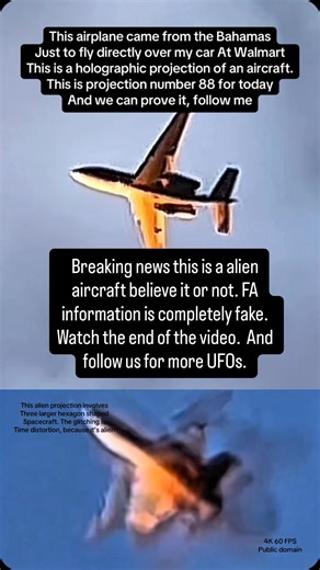 Brian Ladd | Breaking news, this aircraft came from the Bahamas just to fly over my car at Walmart is not really glitching. It’s turning into several... | Instagram